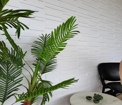 50cm*50cm Light Weight High Strongth 3D PVC Decoration Wall Panel For Cafe Shop Wall