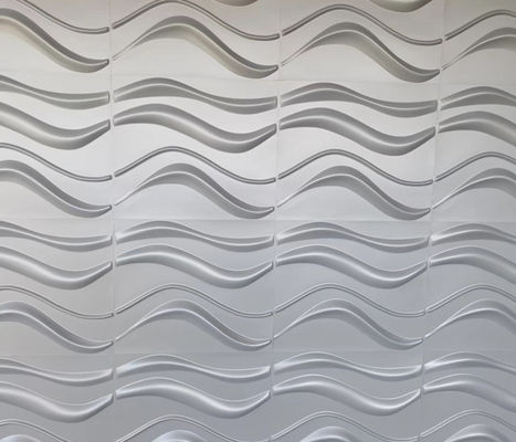 50cm*50cm Light Weight High Strongth 3D PVC Decoration Wall Panel For Cafe Shop Wall